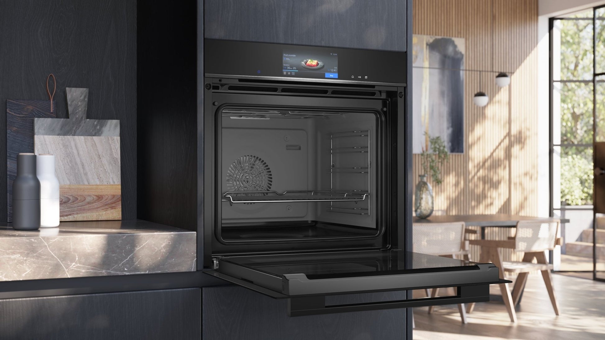 iQ700, Einbau Dampfbackofen, 60 x 60 cm, Schwarz HS758G3B1C - MEGART