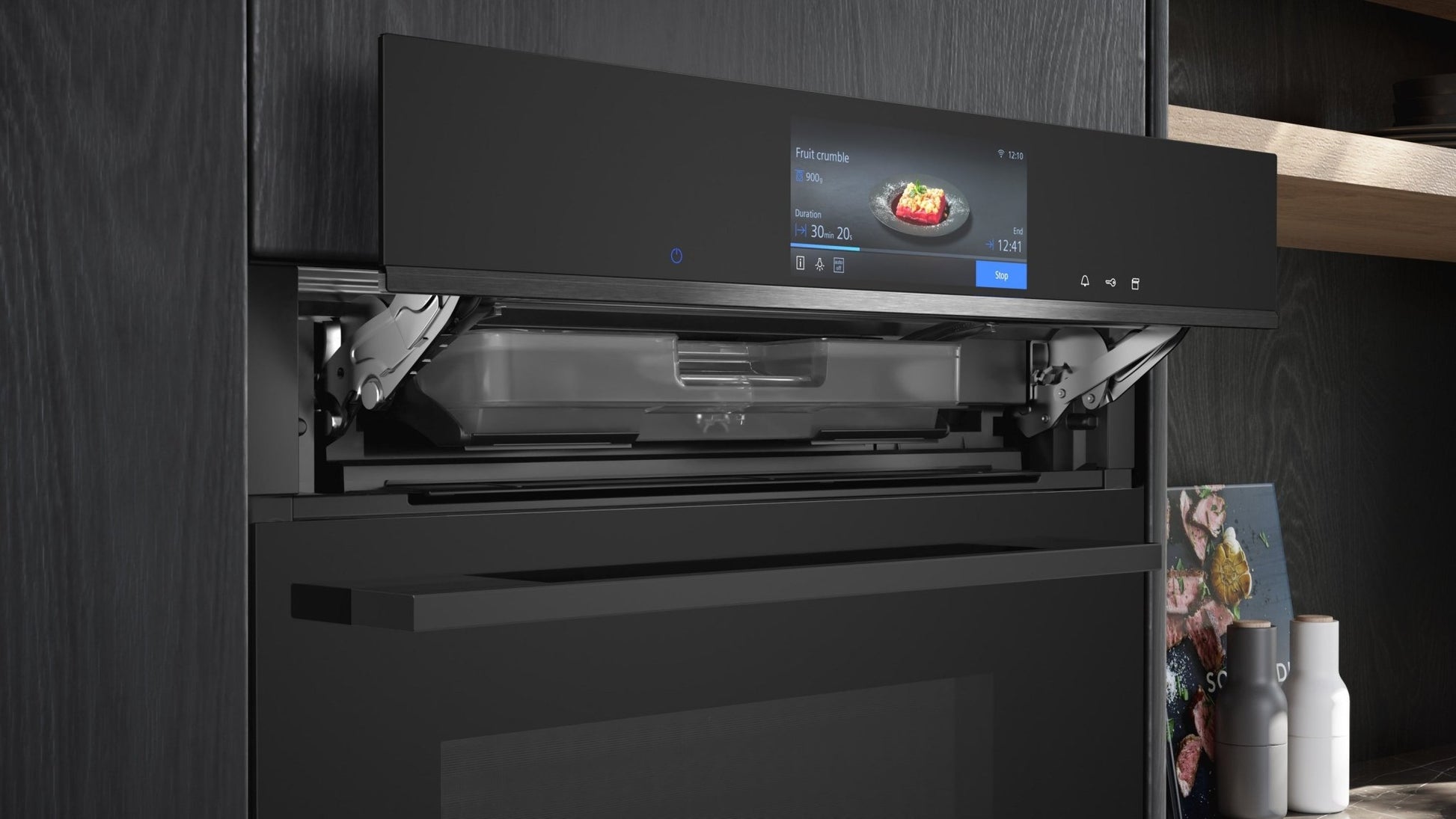 iQ700, Einbau Dampfbackofen, 60 x 60 cm, Schwarz HS758G3B1C - MEGART