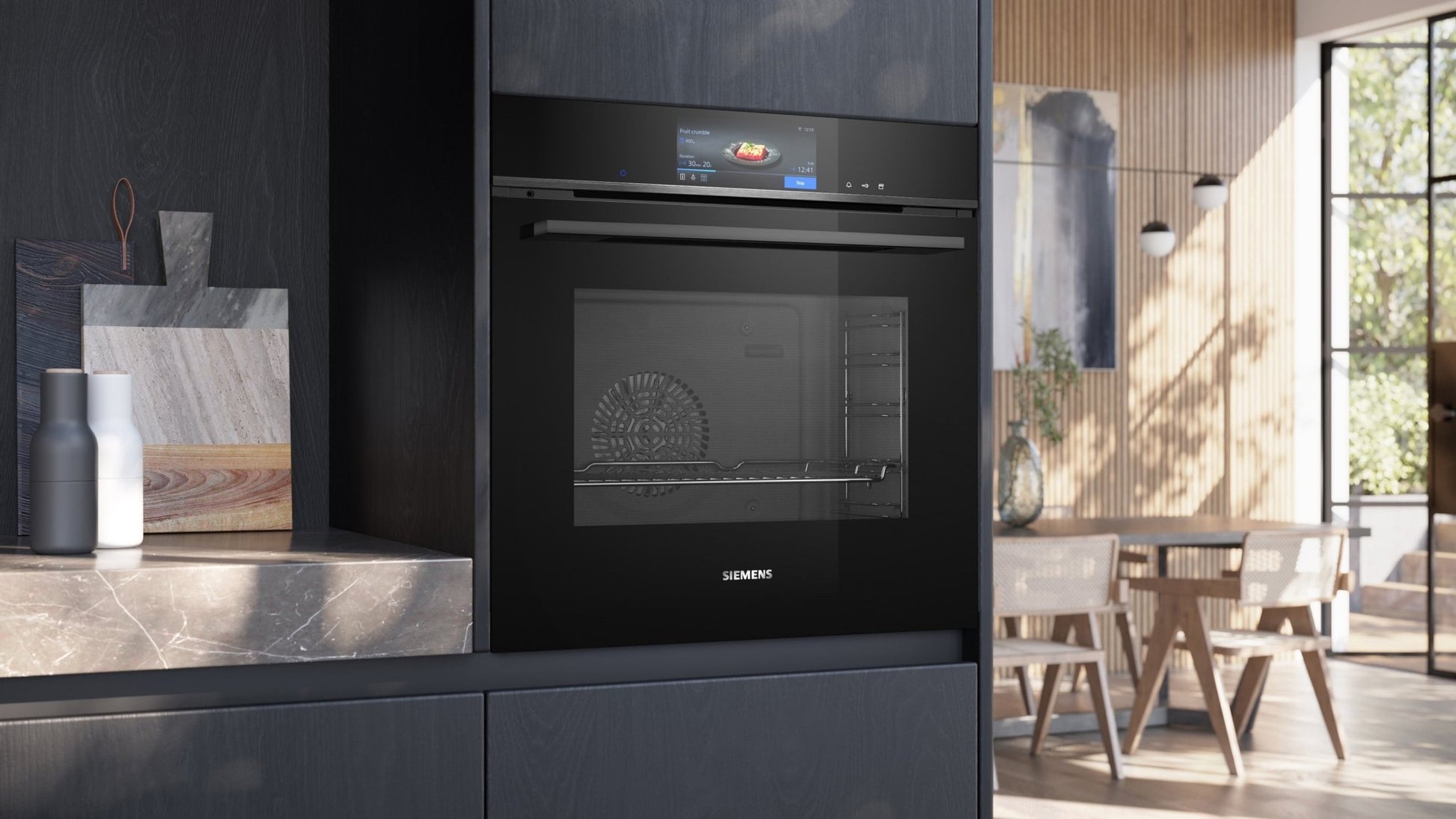 iQ700, Einbau Dampfbackofen, 60 x 60 cm, Schwarz HS758G3B1C - MEGART