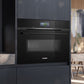 iQ700, Einbau - Kompaktbackofen mit Mikrowellenfunktion, 60 x 45 cm, Schwarz CM776GKB1 - MEGART