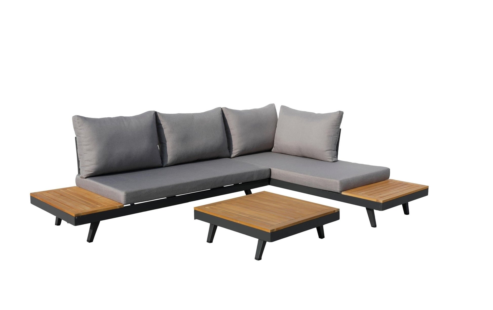 Loungeset Naxos, 3 - teilig, Teakfarbe - MEGART