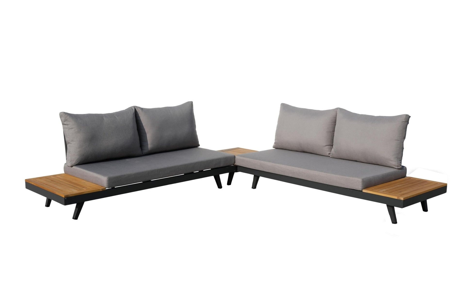 Loungeset Naxos, 3 - teilig, Teakfarbe - MEGART