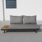 Loungeset Naxos, 3 - teilig, Teakfarbe - MEGART