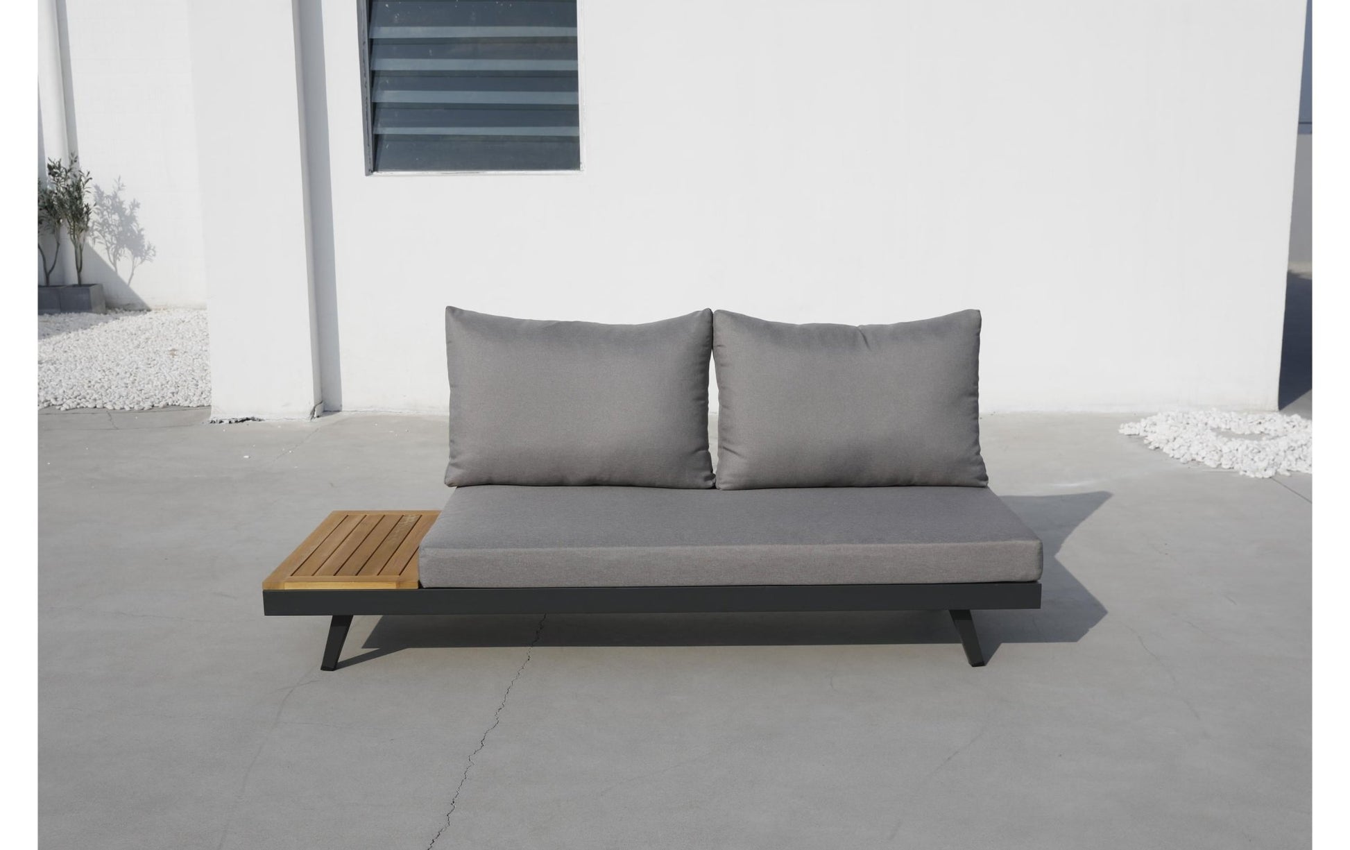 Loungeset Naxos, 3 - teilig, Teakfarbe - MEGART