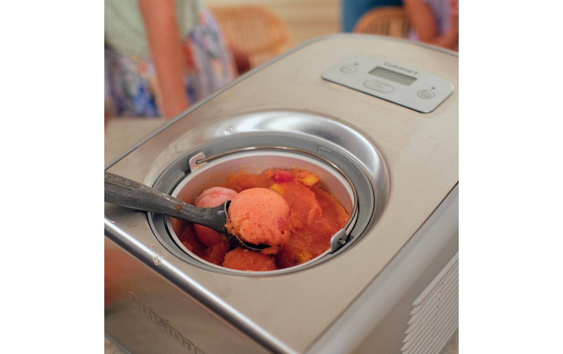Glacemaschine Ice Cream & Gelato Professional 1.5 l, Silber - MEGART