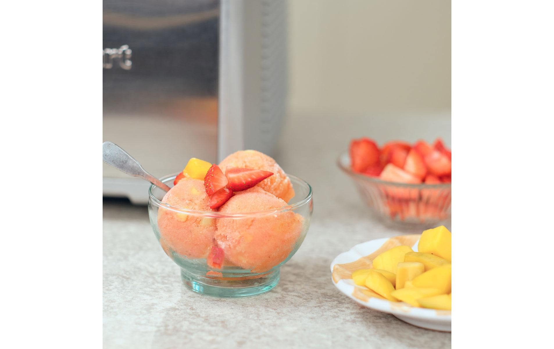 Glacemaschine Ice Cream & Gelato Professional 1.5 l, Silber - MEGART