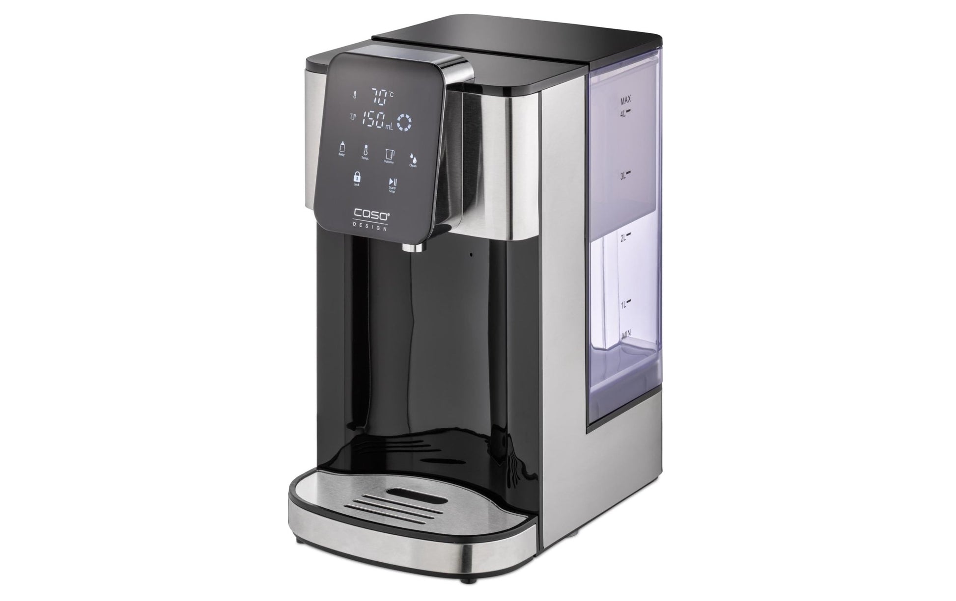 Turbo Heisswasserspender HW 1660 4 l, Schwarz/Silber - MEGART