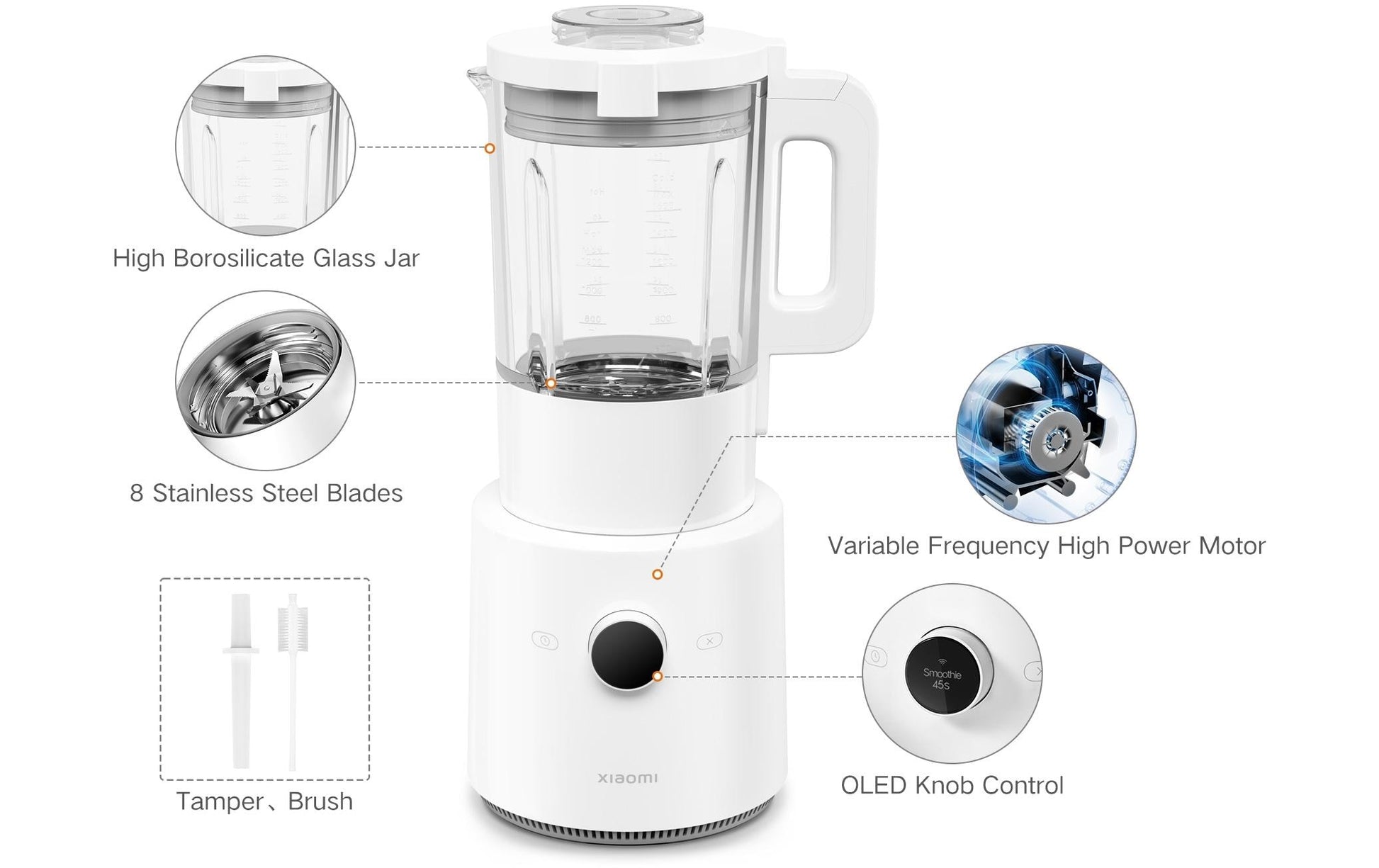 Standmixer Smart Swiss Edition Weiss - MEGART