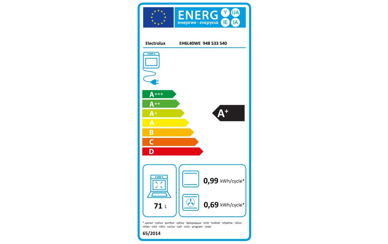Einbauherd EH6L40WE EU 60, Weiss - MEGART