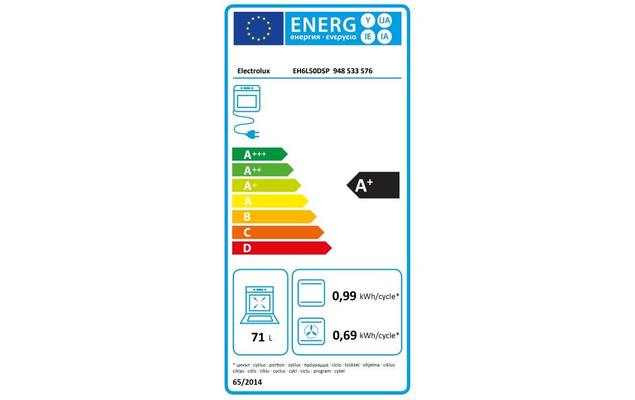 Einbauherd EH6L50DSP EU 60, Schwarz - MEGART