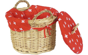 Kartoffelkorb Braun/Rot - MEGART