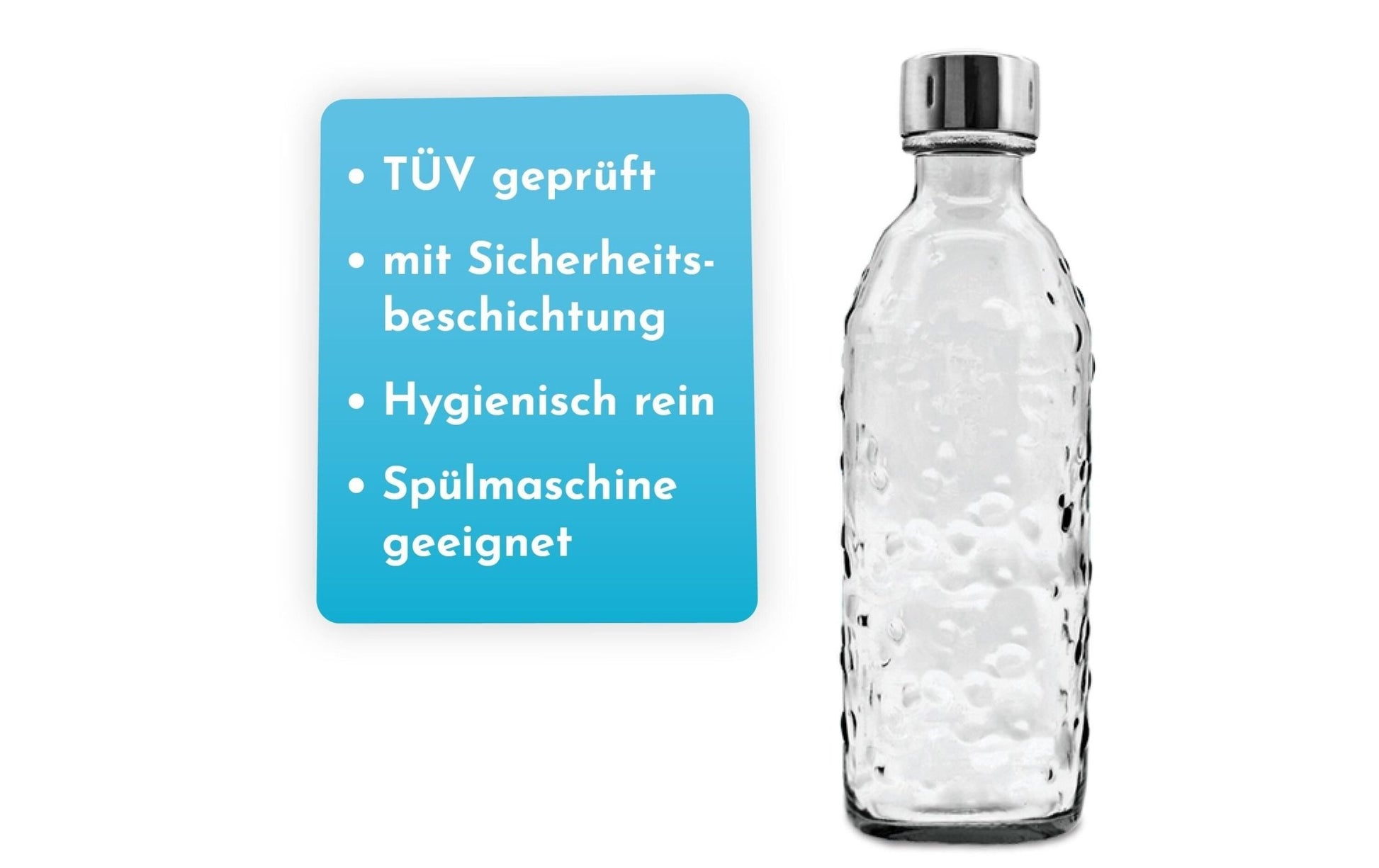 Glaskaraffe 0.7 l mit Twin Secure - MEGART