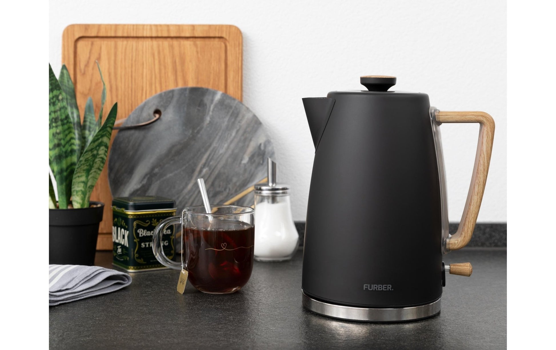 Wasserkocher Chaplin 1.7 l, Schwarz matt - MEGART