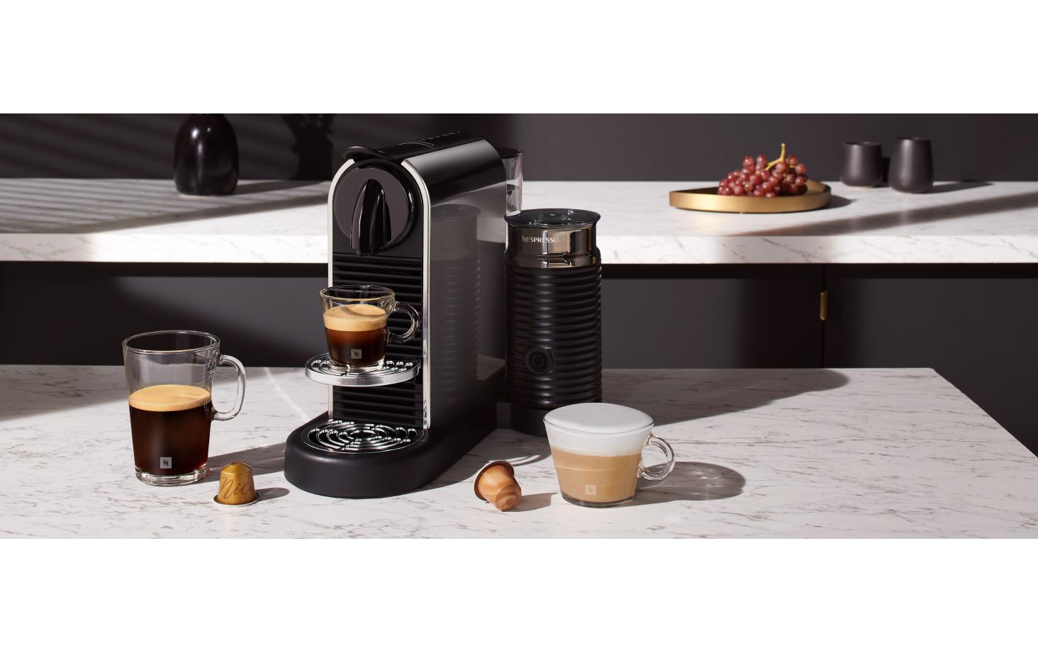 Kaffeemaschine Nespresso CitiZ Platinum&Milk EN330.M Silber - MEGART