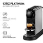 Kaffeemaschine Nespresso CitiZ Platinum Schwarz/Titanium - MEGART