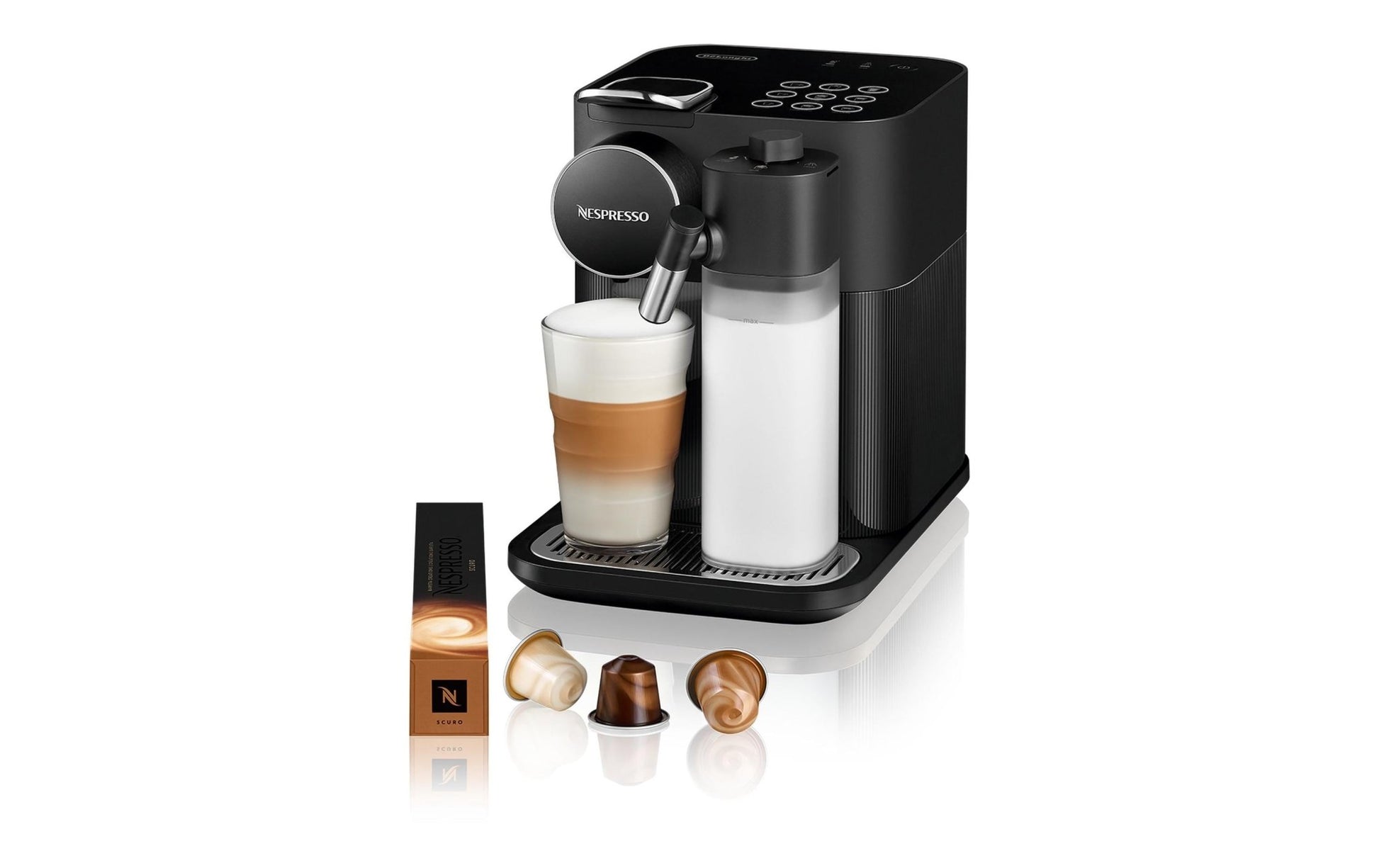 Kaffeemaschine Nespresso Gran Lattissima EN640.B Schwarz - MEGART