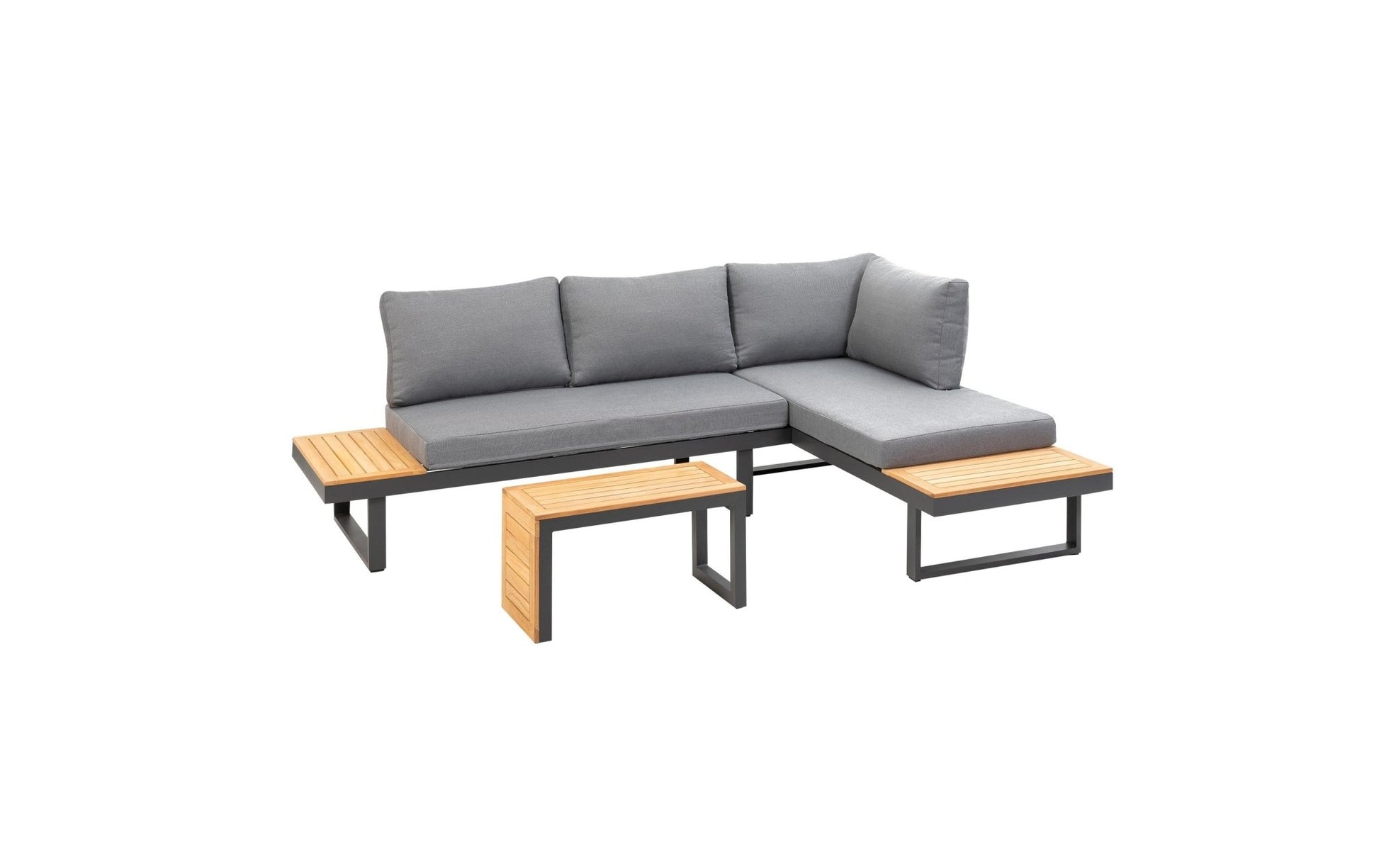Loungeset Ascona, Anthrazit, 4 Sitzplätze - MEGART
