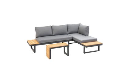 Loungeset Ascona, Anthrazit, 4 Sitzplätze - MEGART