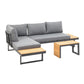 Loungeset Ascona, Anthrazit, 4 Sitzplätze - MEGART
