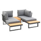 Loungeset Ascona, Anthrazit, 4 Sitzplätze - MEGART
