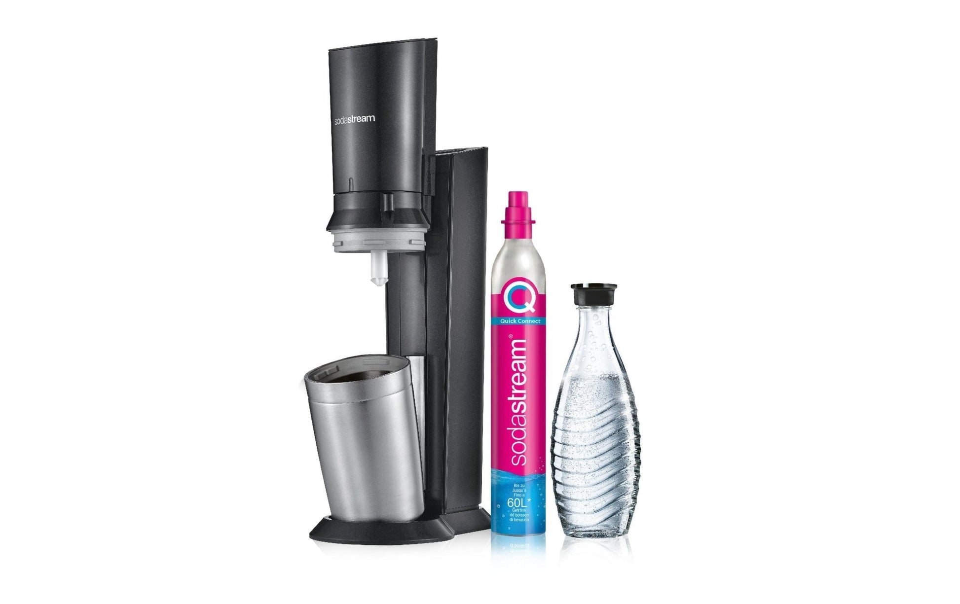 Wassersprudler Crystal CQC Schwarz - MEGART