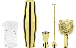 Drink Mixer Set Crystal 0.79 l, Gold/Weiss - MEGART