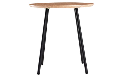Beistelltisch Ø 40 cm, Braun/Schwarz 40x40x40cm
