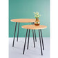 Couchtisch Ø 55 cm, Braun/Schwarz