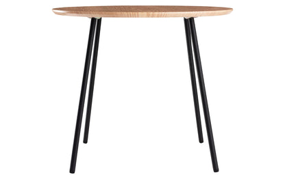 Couchtisch Ø 55 cm, Braun/Schwarz
