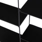 Wandregal 57 x 40 x 10 cm, Schwarz