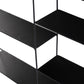 Wandregal 57 x 40 x 10 cm, Schwarz
