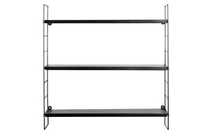 Mensola a muro 58 x 16 x 58 cm, nera