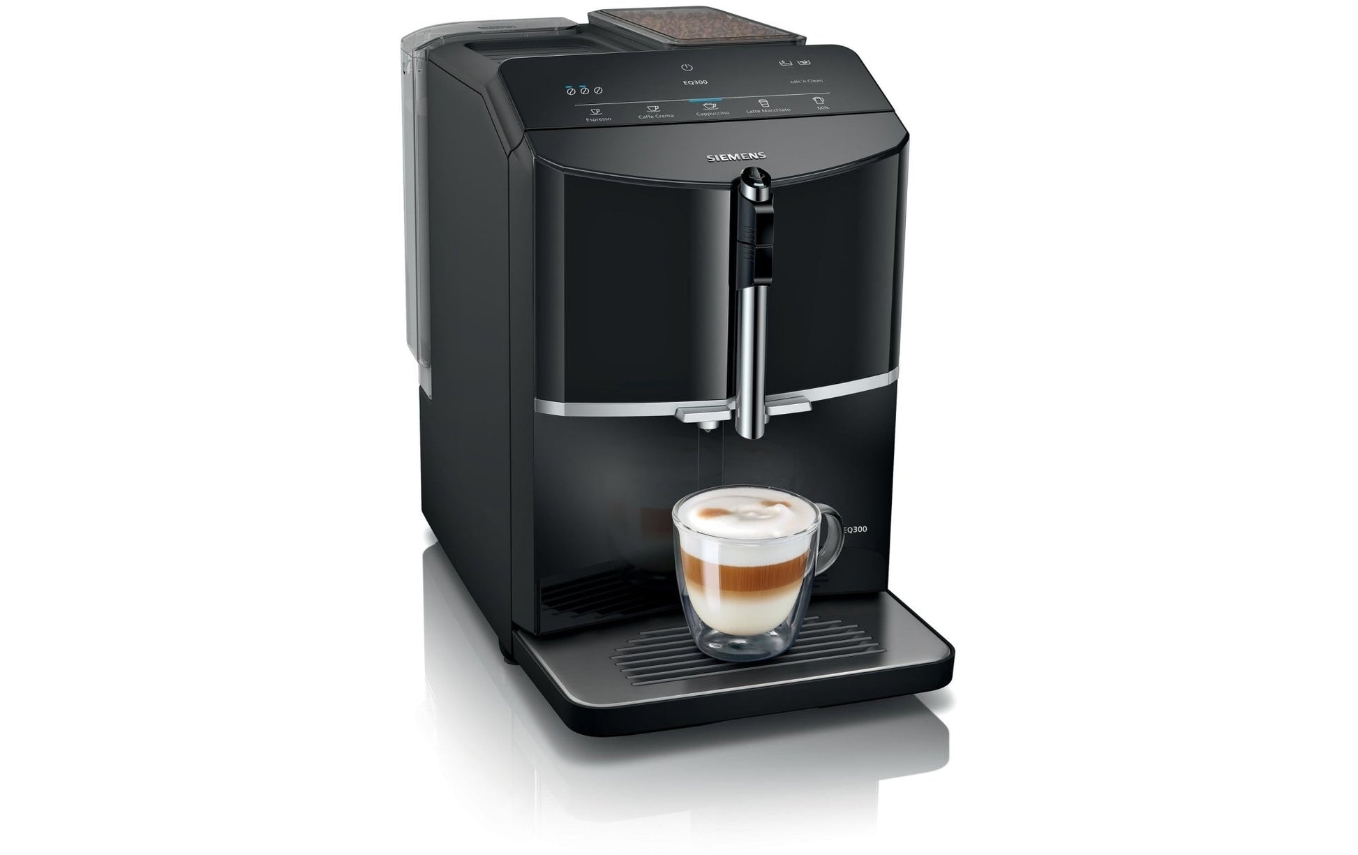 Kaffeevollautomat EQ300 Klavierlack schwarz TF301E19 - MEGART