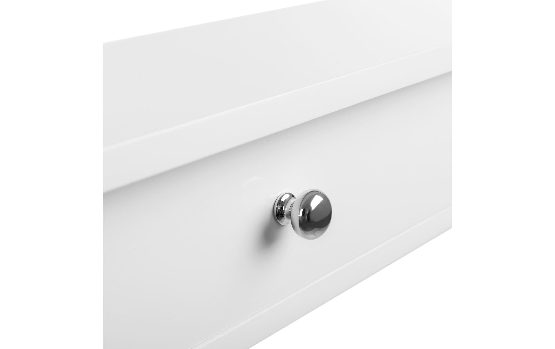 Wandregal mit 2 Schubladen Weiss - MEGART
