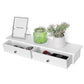 Wandregal mit 2 Schubladen Weiss - MEGART