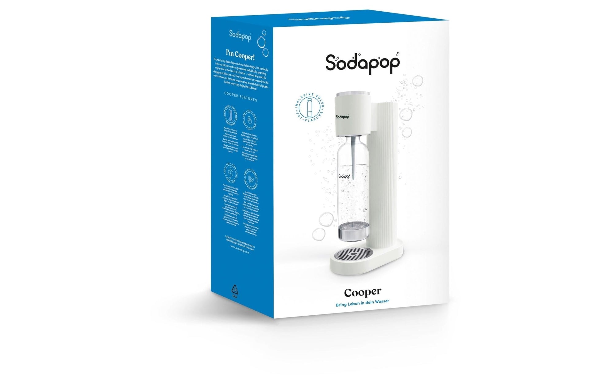 Wassersprudler Cooper Weiss - MEGART