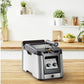 Fritteuse Clear Duo FR600DCH 1.2 kg, Schwarz/Silber - MEGART