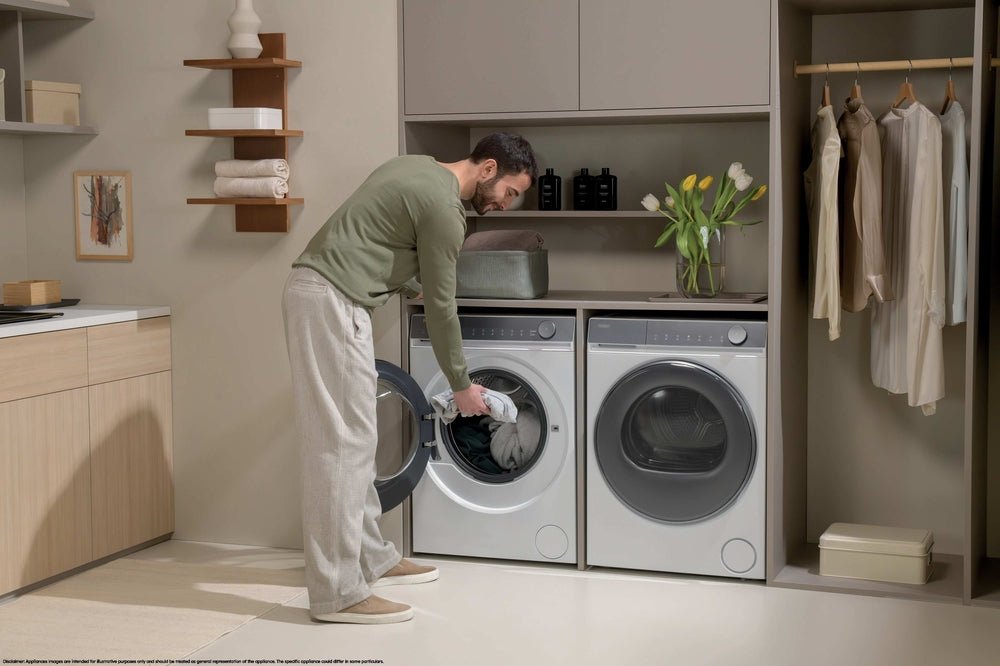 Haier HW80-B14367TU1-S Waschmaschine freistehend, 8 kg, Klasse A - MEGART