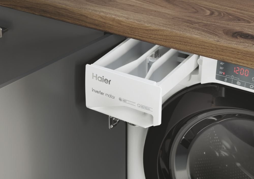 Haier HWDQ90B416FWB Waschtrockner 9/5 kg (Waschen/Trocknen) - MEGART
