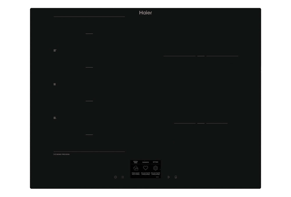 Haier HAMTCBP56TFTCS Induktionskochfeld 4 Kochzonen, 65 cm - MEGART