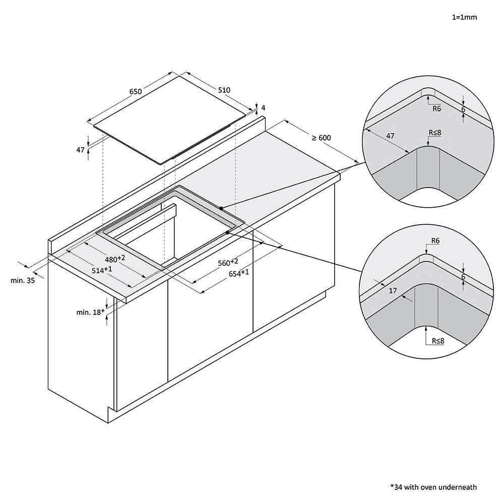 Haier HAMTCBP56TFTCS Induktionskochfeld 4 Kochzonen, 65 cm - MEGART