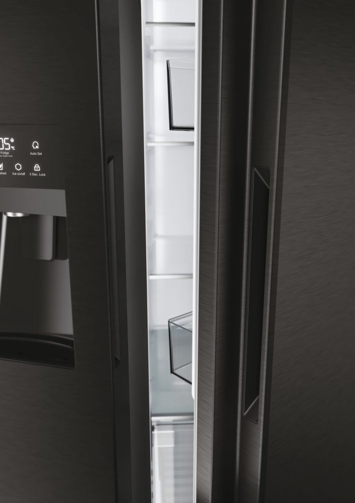 Haier HSR5918DIPB Side-by-Side Kühlschrank freistehend, 511 l, Klasse D - MEGART