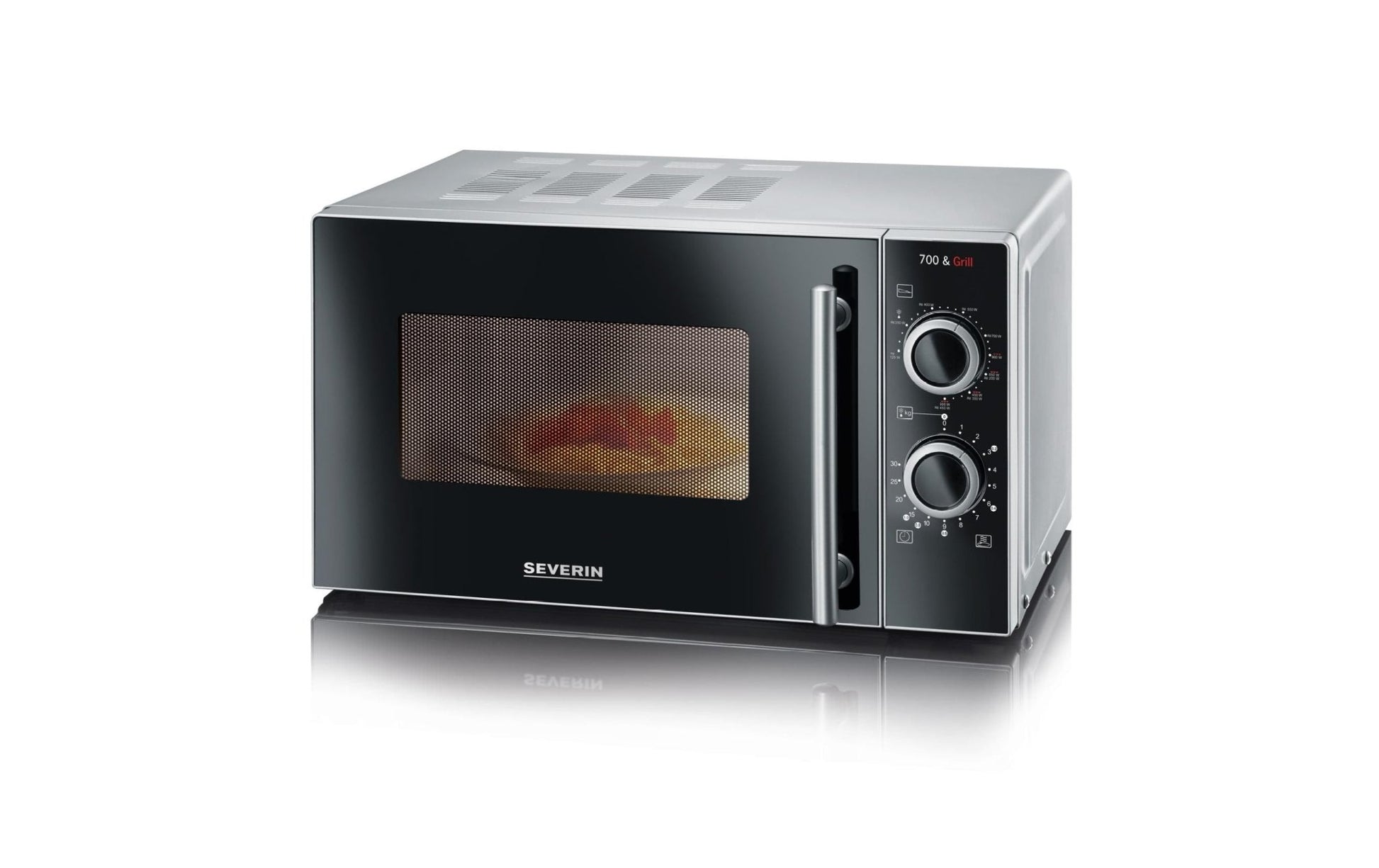 Mikrowelle mit Grill MW7771 Schwarz - MEGART