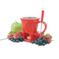 Schokoladenfondue - Set 4 Teile, Rot - MEGART