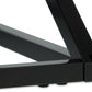 Hocker mit Kunstleder Braun/Schwarz