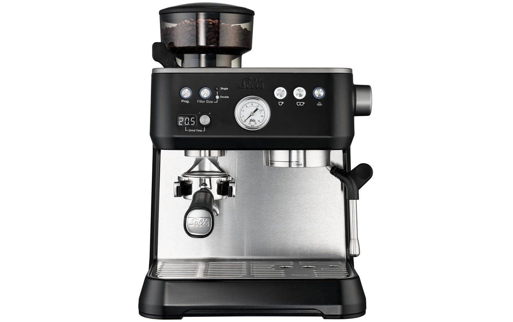 Siebträgermaschine Solis Grind & Infuse Perfetta Schwarz - MEGART
