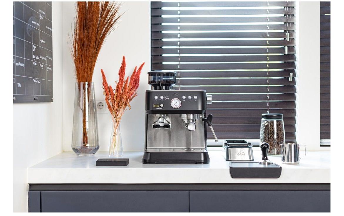 Siebträgermaschine Solis Grind & Infuse Perfetta Schwarz - MEGART