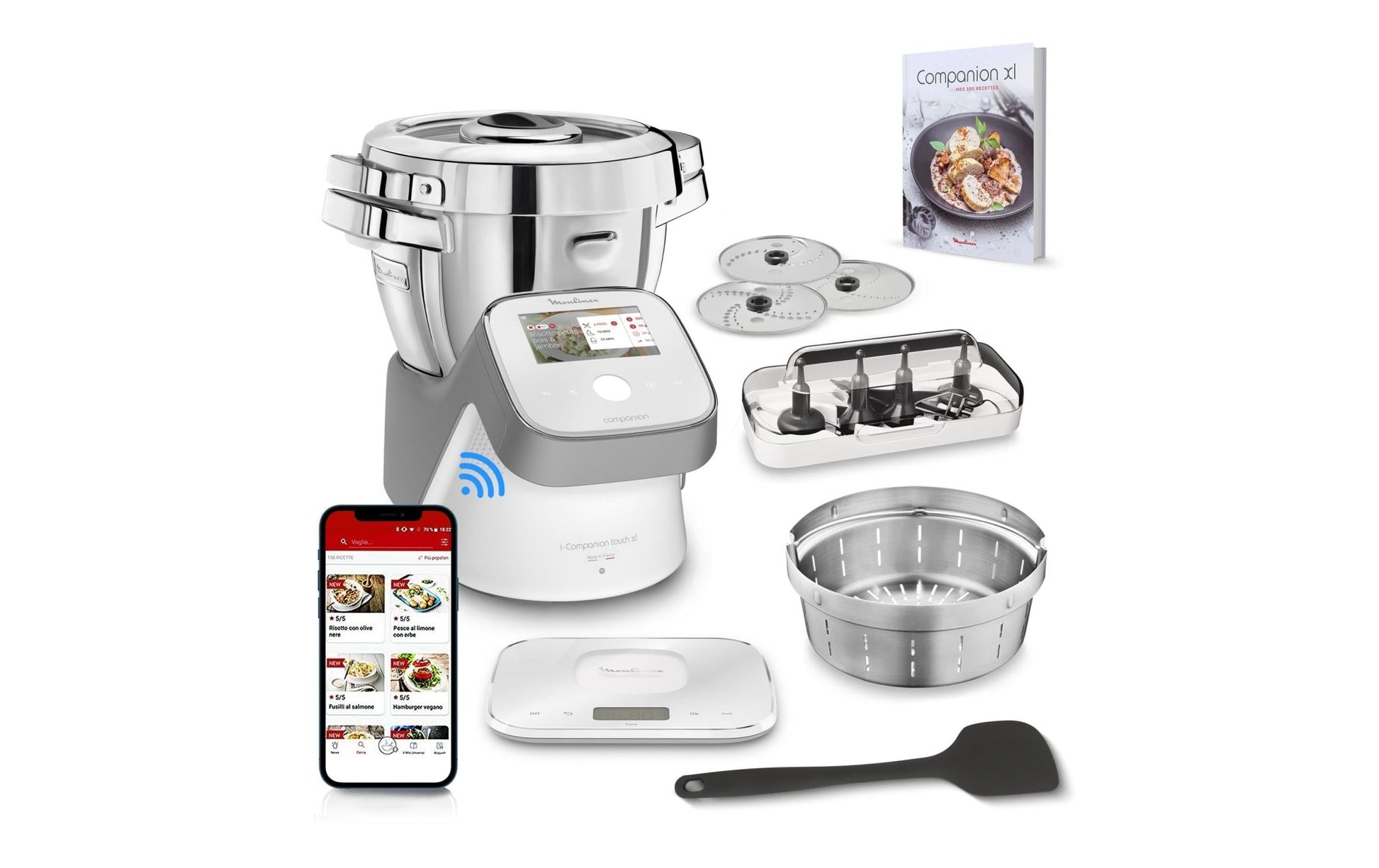 Küchenmaschine i - Companion Touch XL Silber/Weiss - MEGART