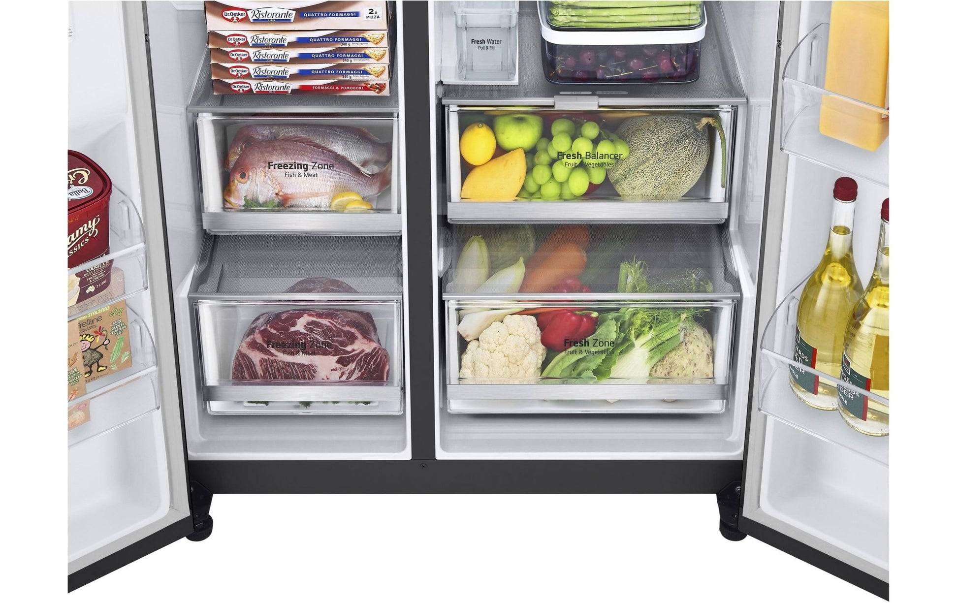 Foodcenter GSXV91MCLE Matte Black - MEGART