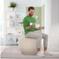 Leitz Sitzball Ergo Active 65 cm, Hellgrau - MEGART